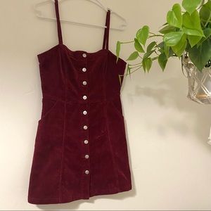 *SOLD* Burgundy Corduroy Dress